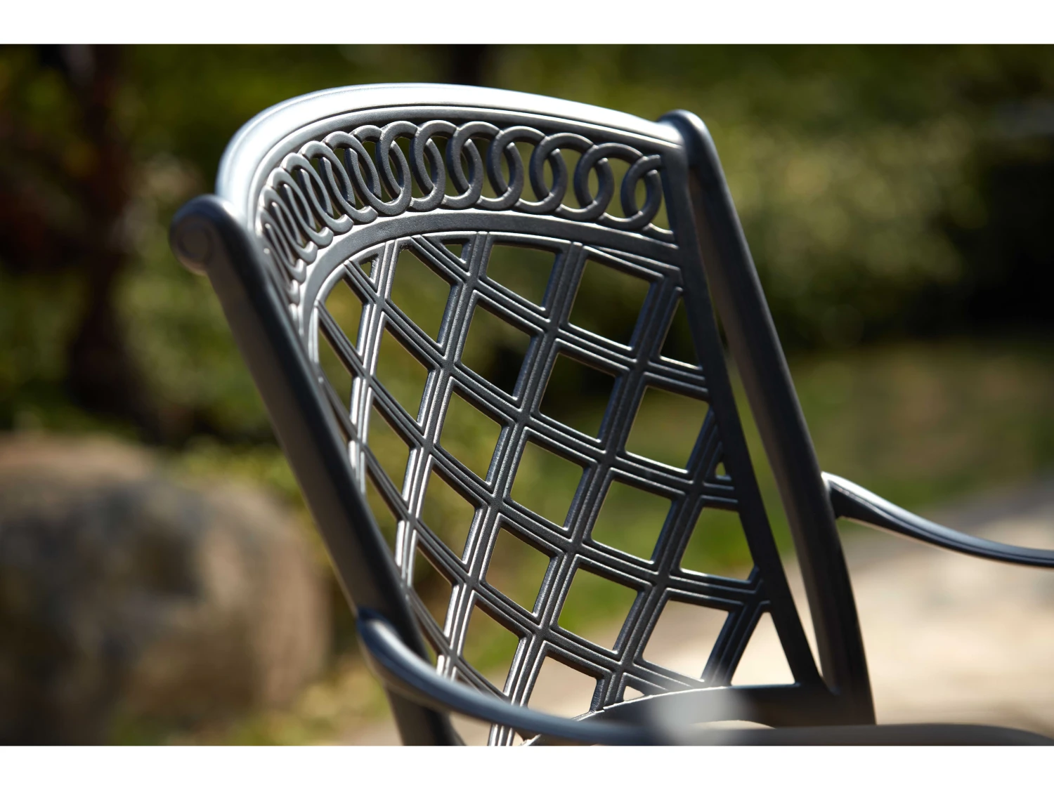 Darlee Outdoor Living Sedona Cast Aluminum Antique Bronze 9 Piece Dining Set - Image 5