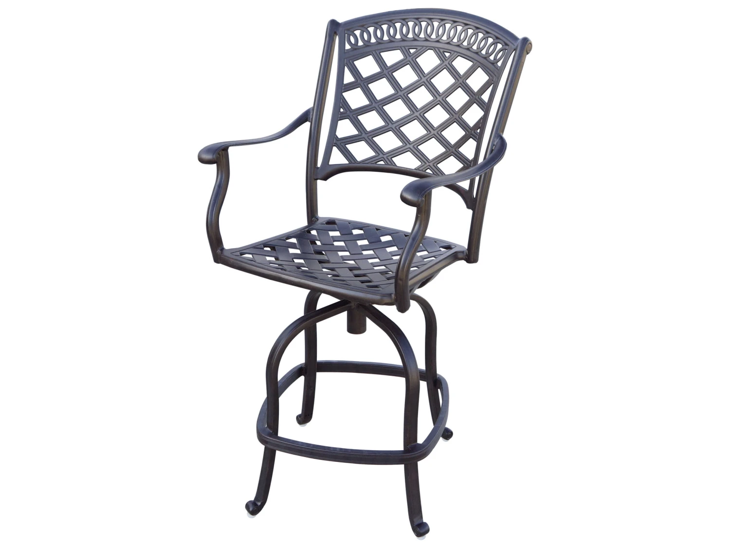 Darlee Outdoor Living Sedona Cast Aluminum Antique Bronze 9 Piece Counter Set - Image 4