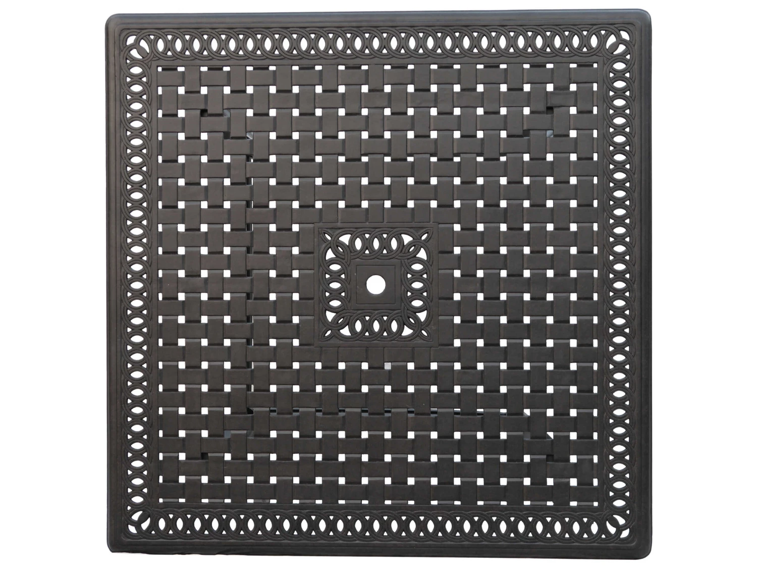 Darlee Outdoor Living Mountain View Sling Cast Aluminum Antique Bronze 9 Piece Counter Set - Image 5