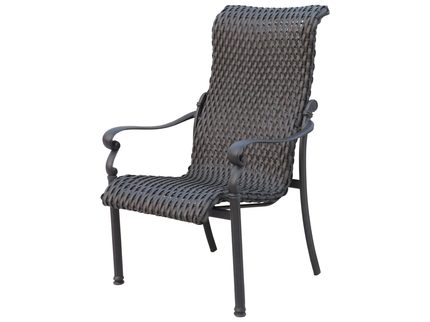 Darlee Outdoor Living Victoria Wicker Espresso 9 Piece Dining Set - Image 8