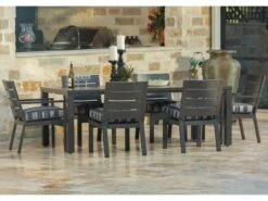 Ebel Palermo Cushion Aluminum Dining Set