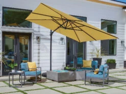 Treasure Garden 10' AG25TSQR Square Cantilever Umbrella
