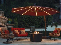 Treasure Garden Cantilever 13 Foot AKZPLX Plus Starlux Octagon Crank Lift Tilt And Lock Umbrella