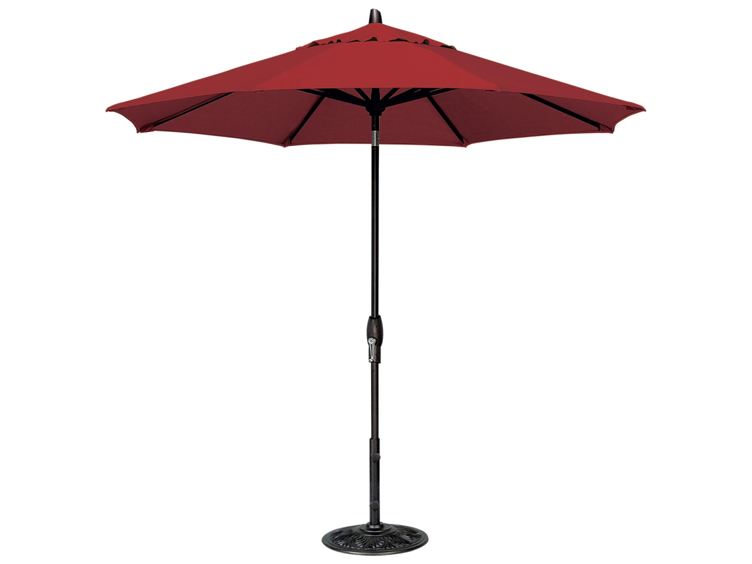 Treasure Garden Market Aluminum 9' Octagon Auto Tilt Crank Lift Umbrella - Image 10