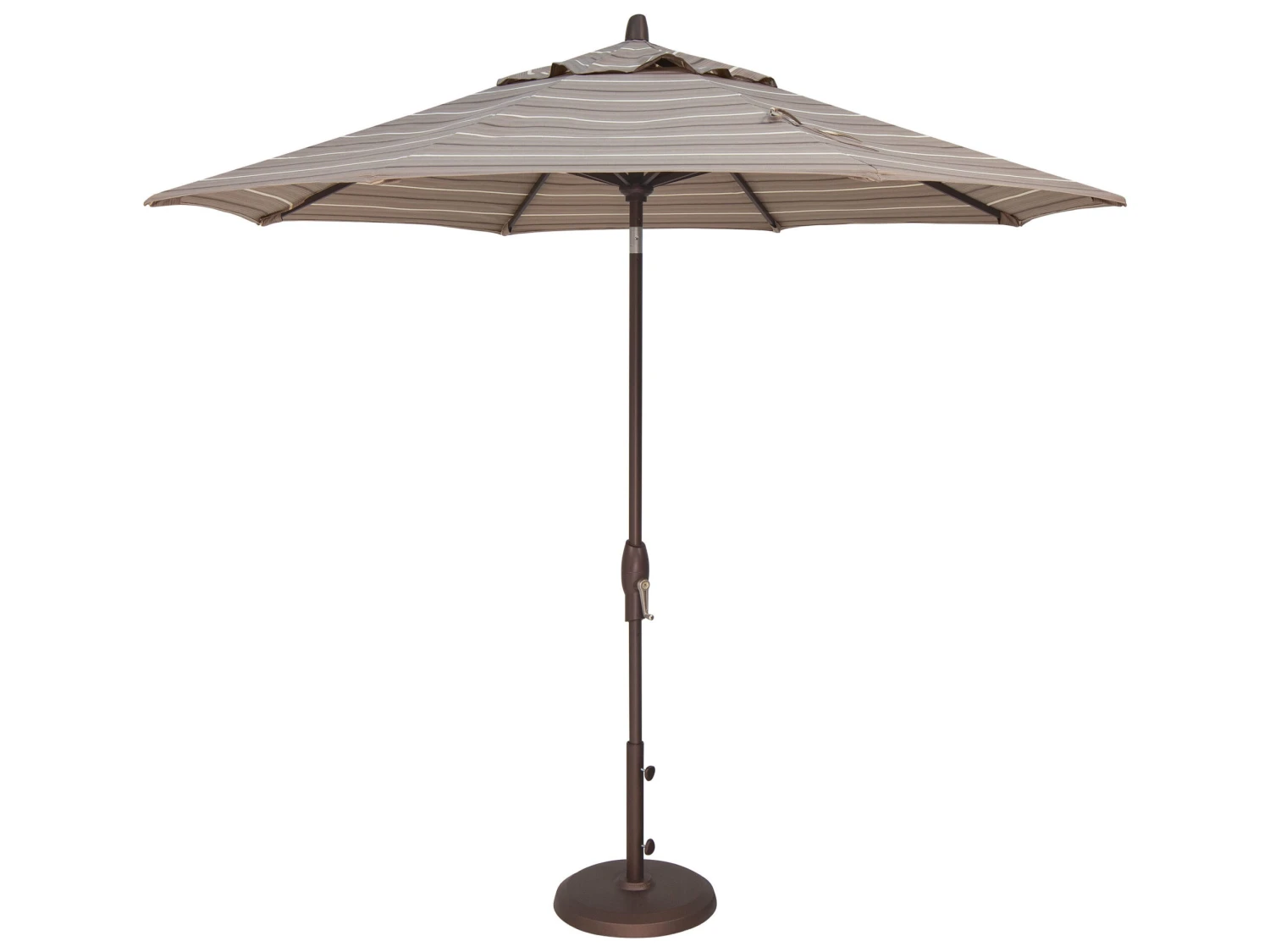 Treasure Garden Market Aluminum 9' Octagon Auto Tilt Crank Lift Umbrella - Image 2