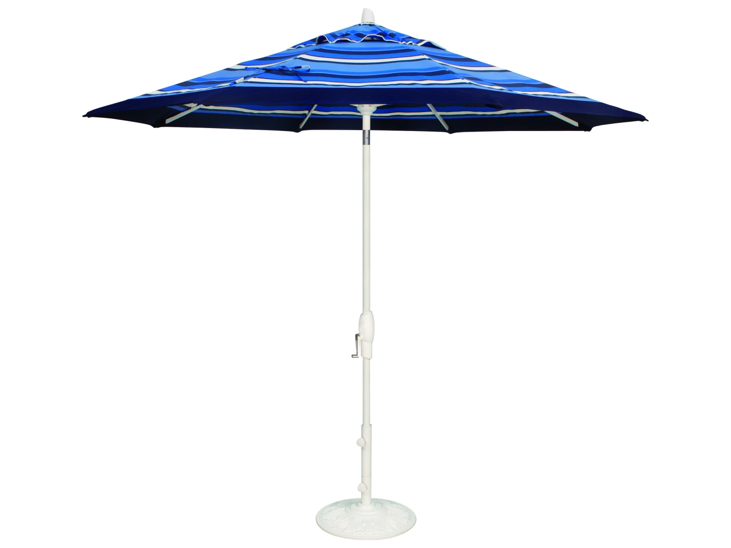 Treasure Garden Special Order Sunbrella Market Aluminum 9' Octagon Auto Tilt Crank Lift Umbrella - Image 9