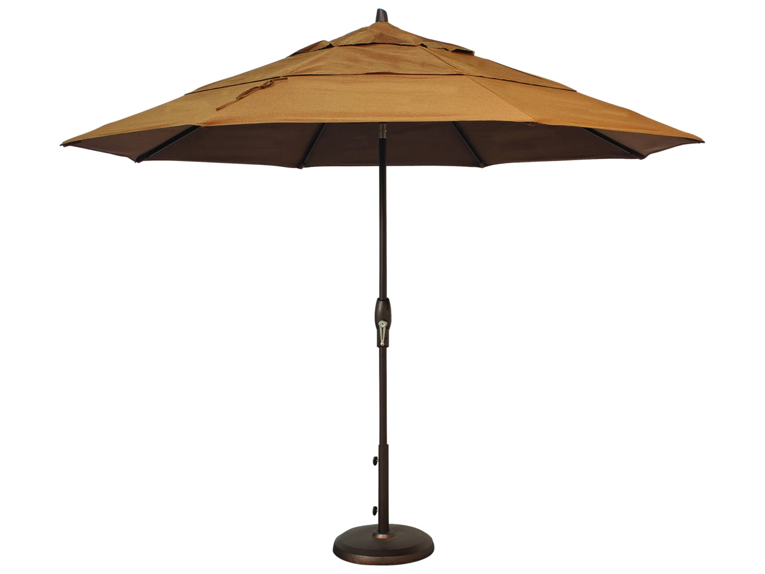 Treasure Garden Special Order Sunbrella Market Aluminum 11' Octagon Auto Tilt Crank Lift Umbrella - Image 6