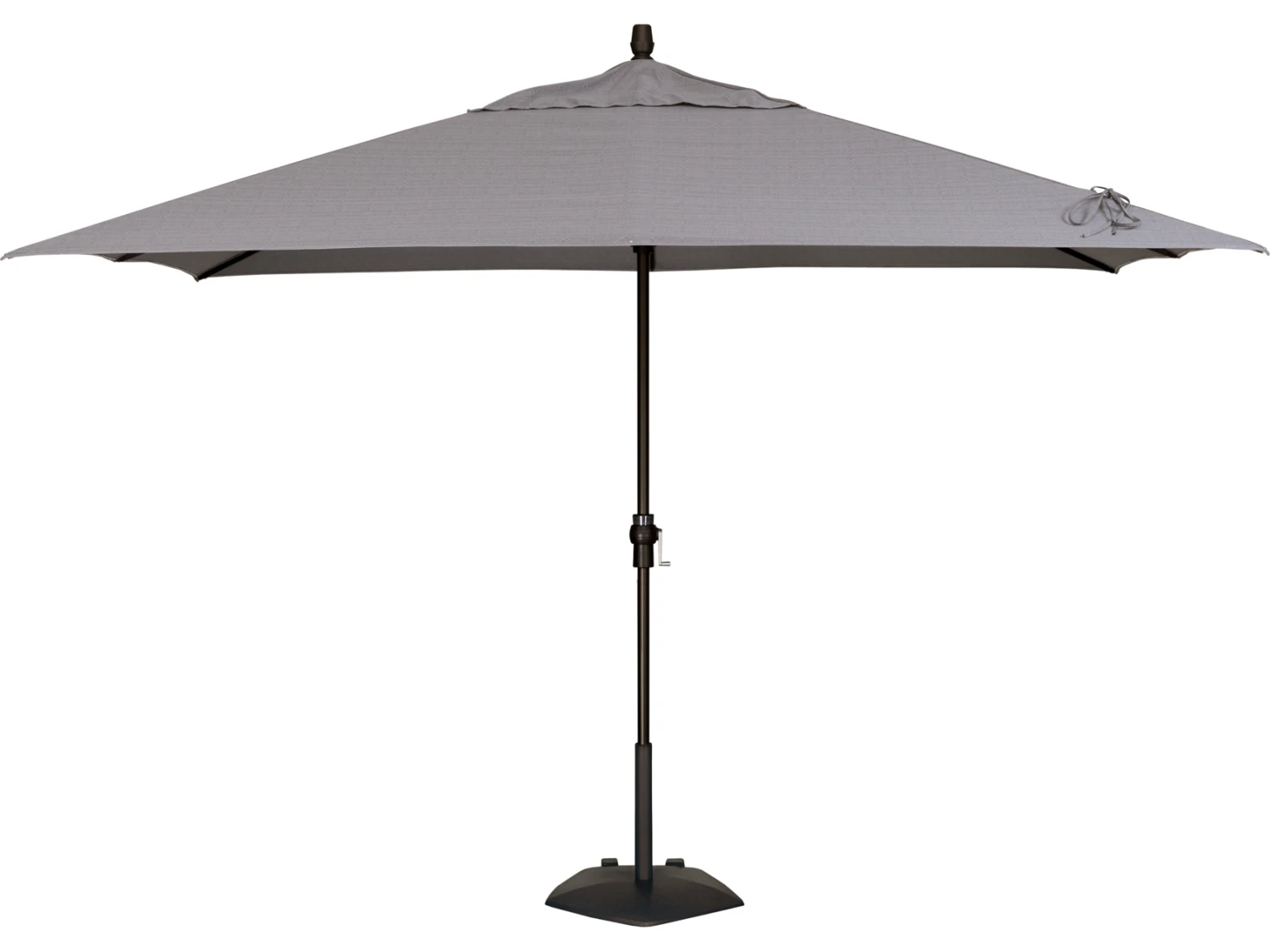 Treasure Garden Special Order Sunbrella Market Aluminum 8' X 11' Crank Lift Rectangular Umbrella - Image 9