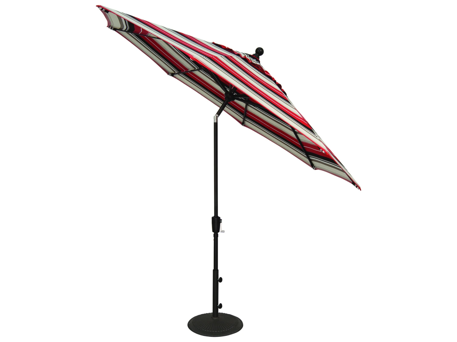 Treasure Garden Market Aluminum 9' Foot Wide Crank Lift Push Button Tilt Umbrella - Image 12