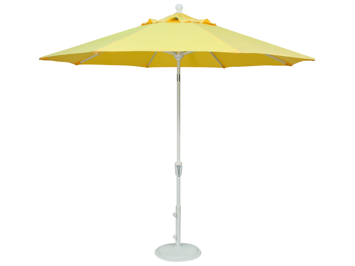 Treasure Garden Market Aluminum 9' Foot Wide Crank Lift Push Button Tilt Umbrella - Image 3