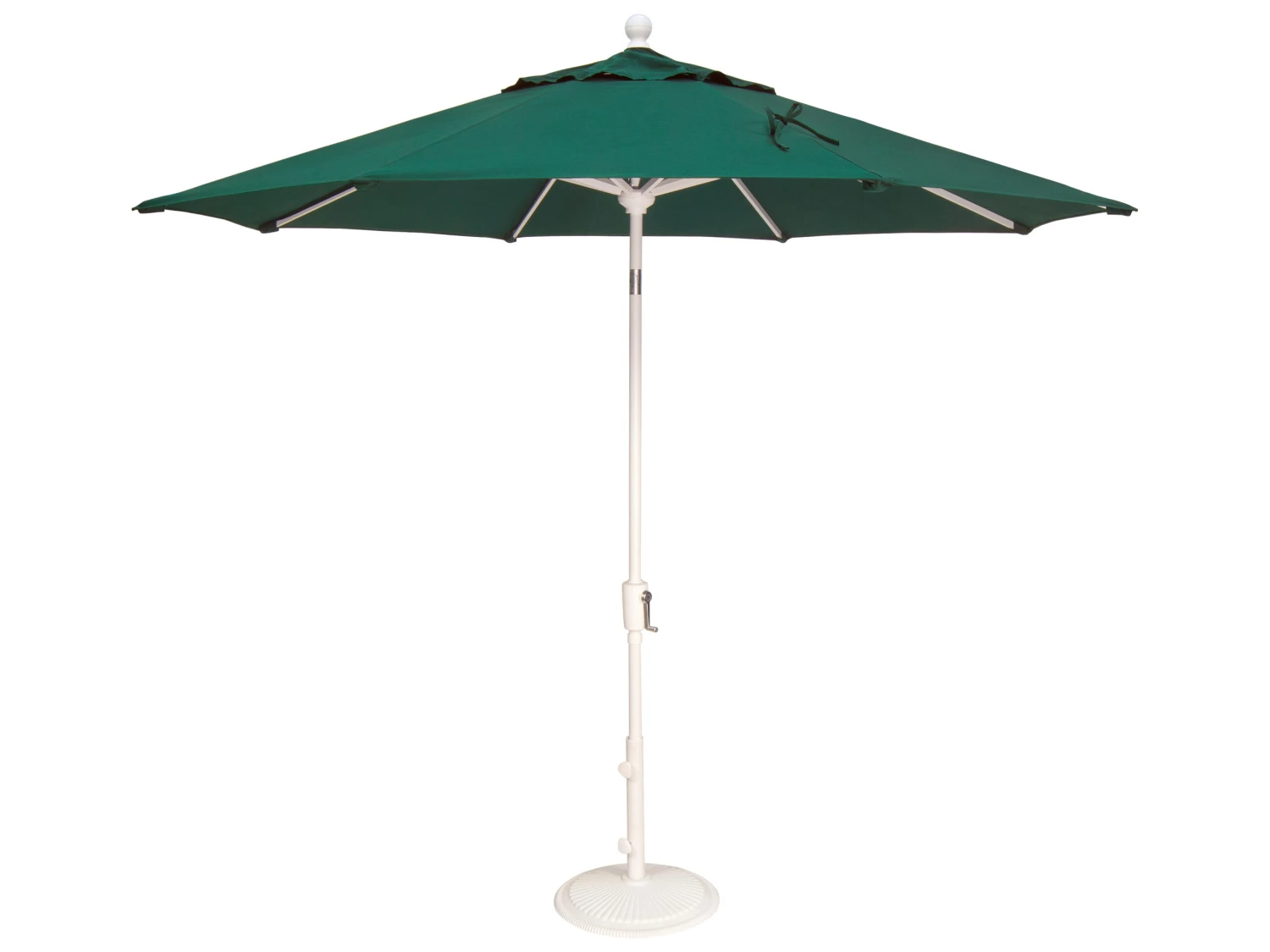 Treasure Garden Market Aluminum 9' Foot Wide Crank Lift Push Button Tilt Umbrella - Image 4
