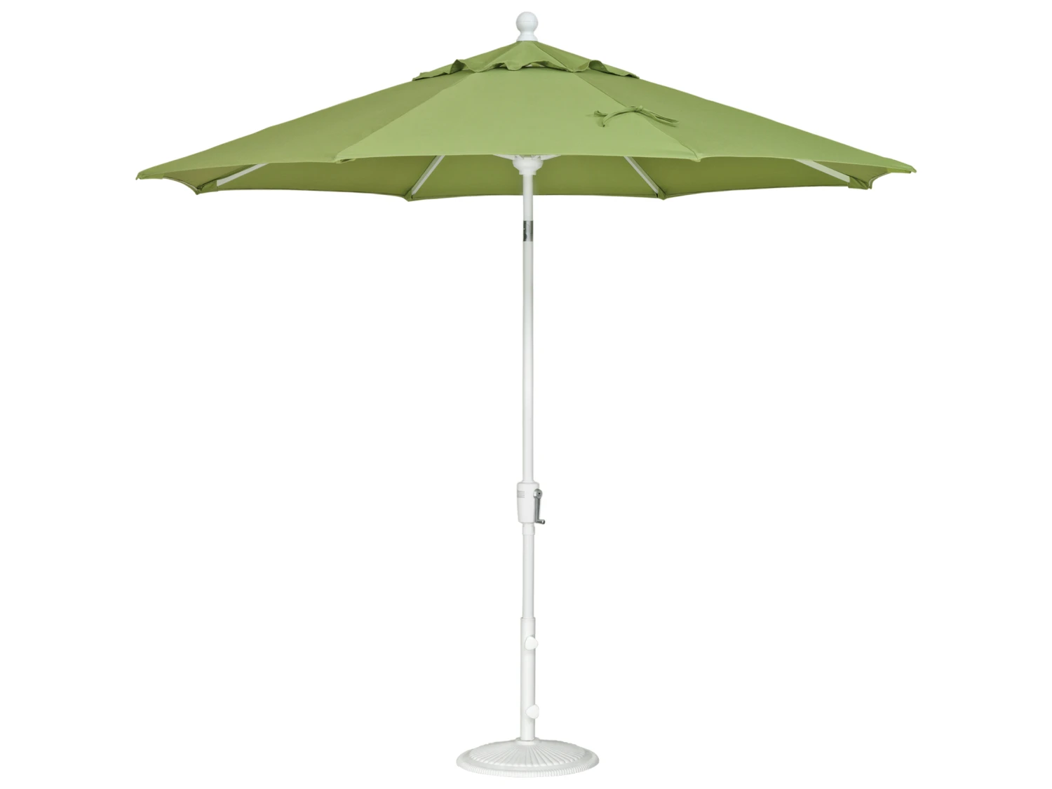 Treasure Garden Market Aluminum 9' Foot Wide Crank Lift Push Button Tilt Umbrella - Image 7