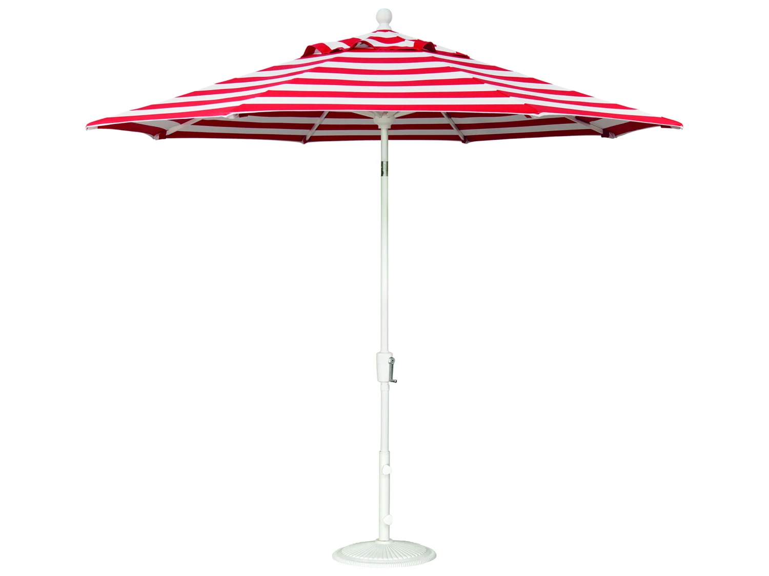 Treasure Garden Market Aluminum 9' Foot Wide Crank Lift Push Button Tilt Umbrella - Image 8