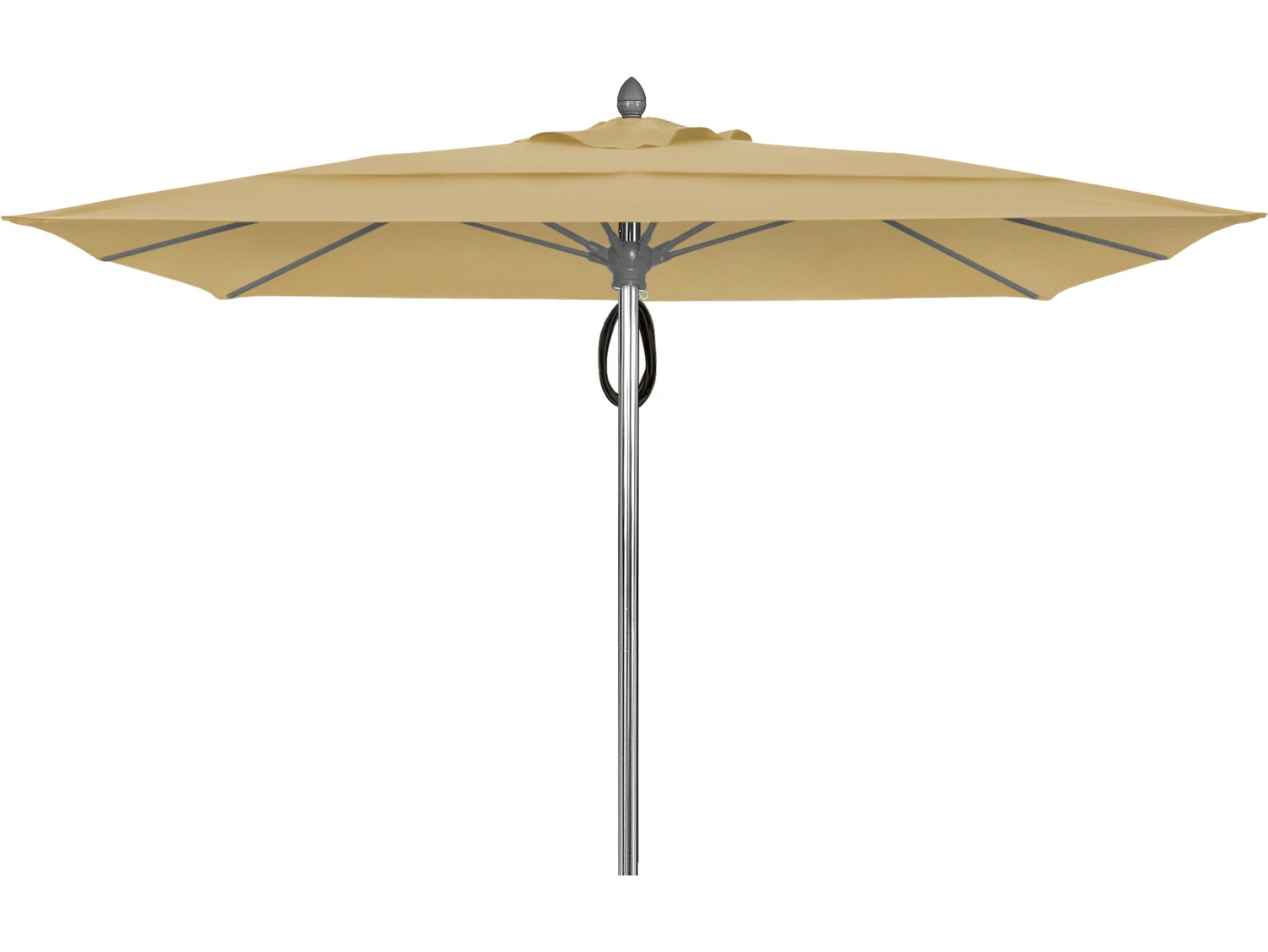 Fiberbuilt Umbrellas Prestige - Oceana Fiberglass 10' Square Pulley & Pin Umbrella