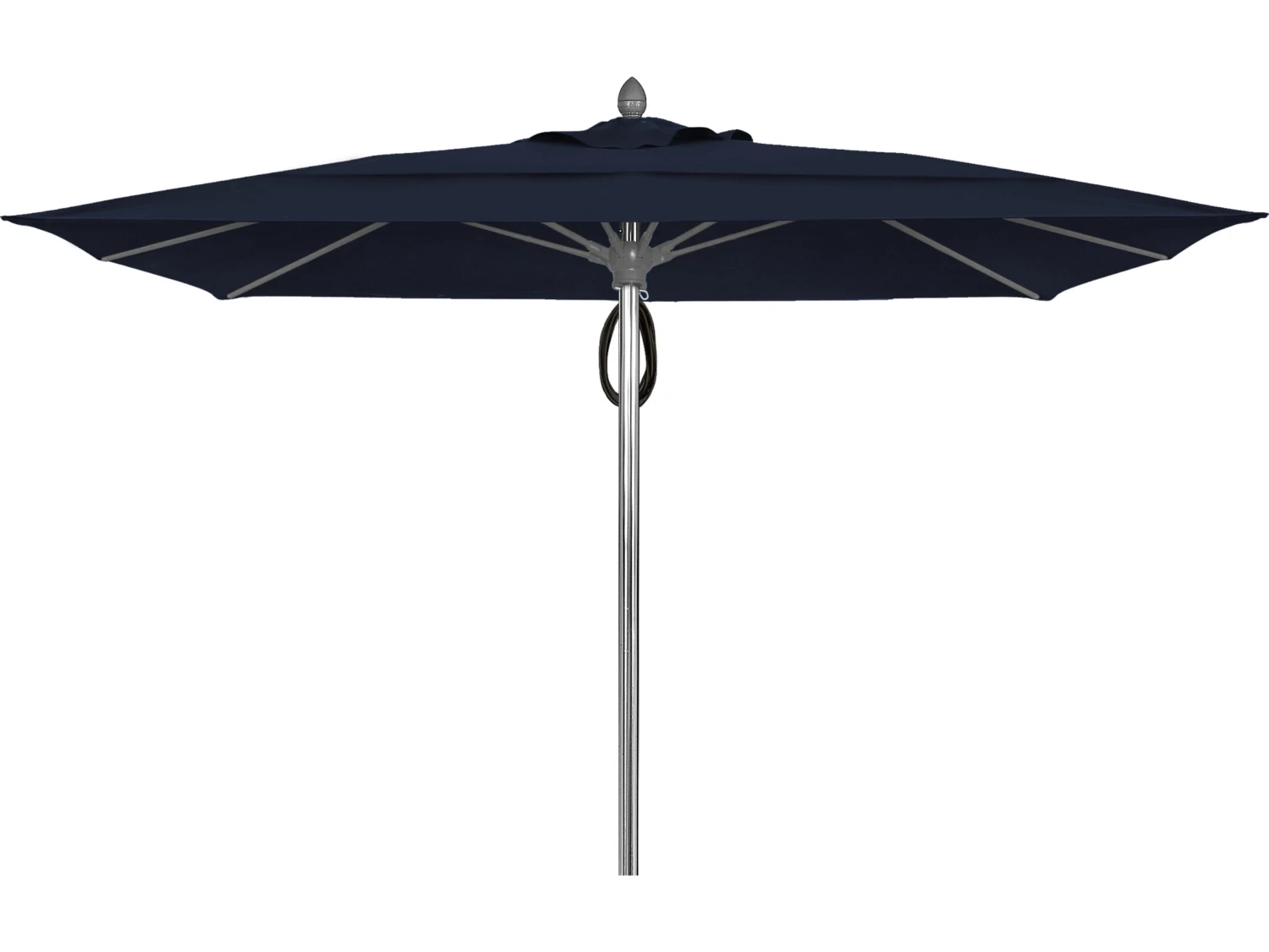 Fiberbuilt Umbrellas Prestige - Oceana Fiberglass 10' Square Pulley & Pin Umbrella - Image 5