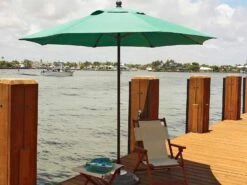 Fiberbuilt Lucaya 11' Octagon Pulley Aluminum Umbrella