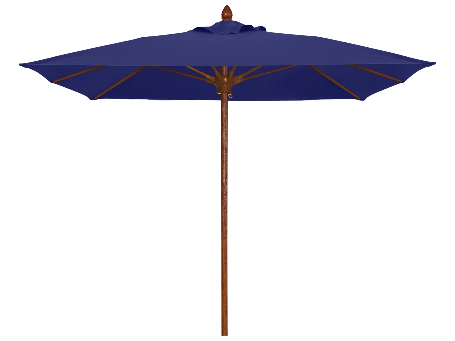 Fiberbuilt Umbrellas Augusta FiberTeak 6' Square Pully Lift Umbrella - Image 6