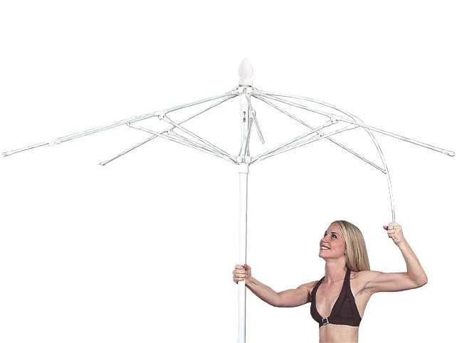 Fiberbuilt Augusta FiberTeak 6' Square Wood Umbrella - Image 3