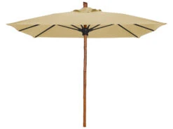 Fiberbuilt Umbrellas Prestige - Bambusa Fiberglass 6' Square Push Up & Pin Umbrella