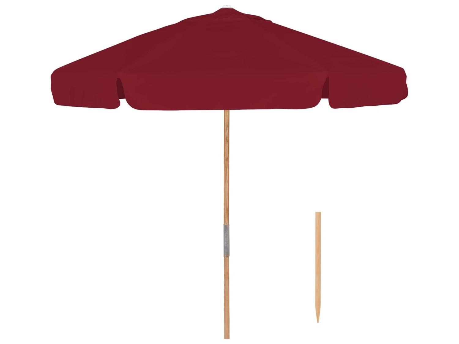 Fiberbuilt Umbrellas Quick Ship Beach QUICK SHIP 7.5 Foot Wide Push Up Lift Umbrella - Image 11