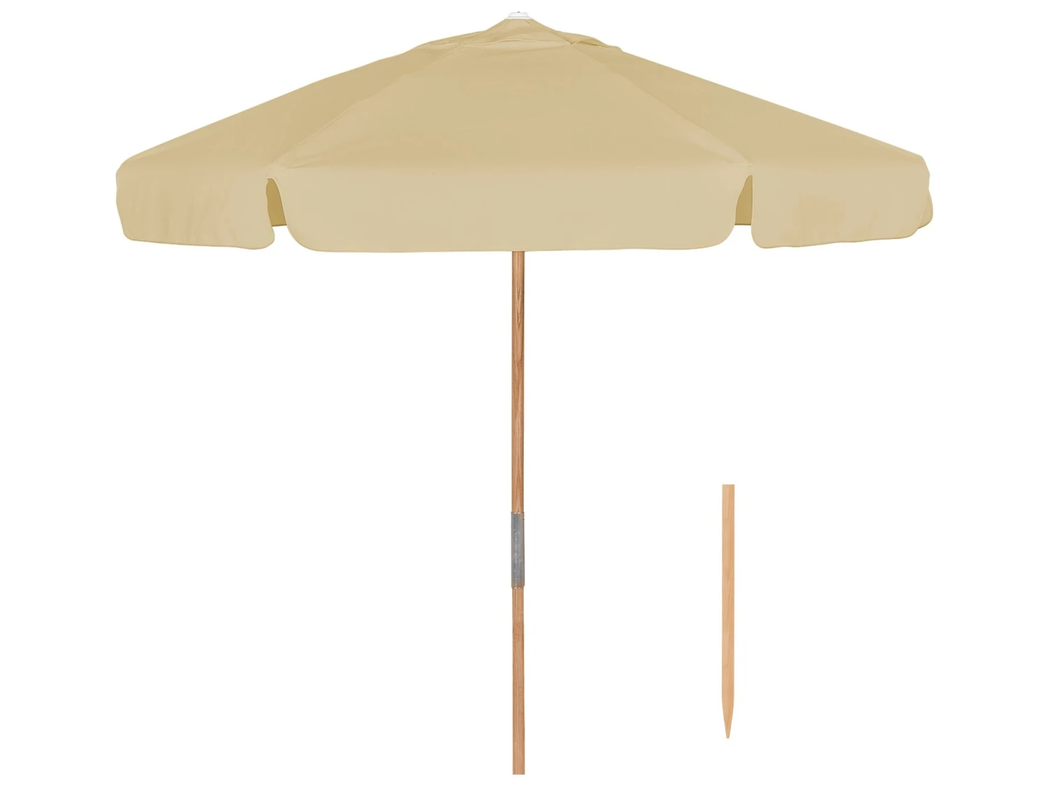 Fiberbuilt Umbrellas Quick Ship Beach QUICK SHIP 7.5 Foot Wide Push Up Lift Umbrella - Image 12