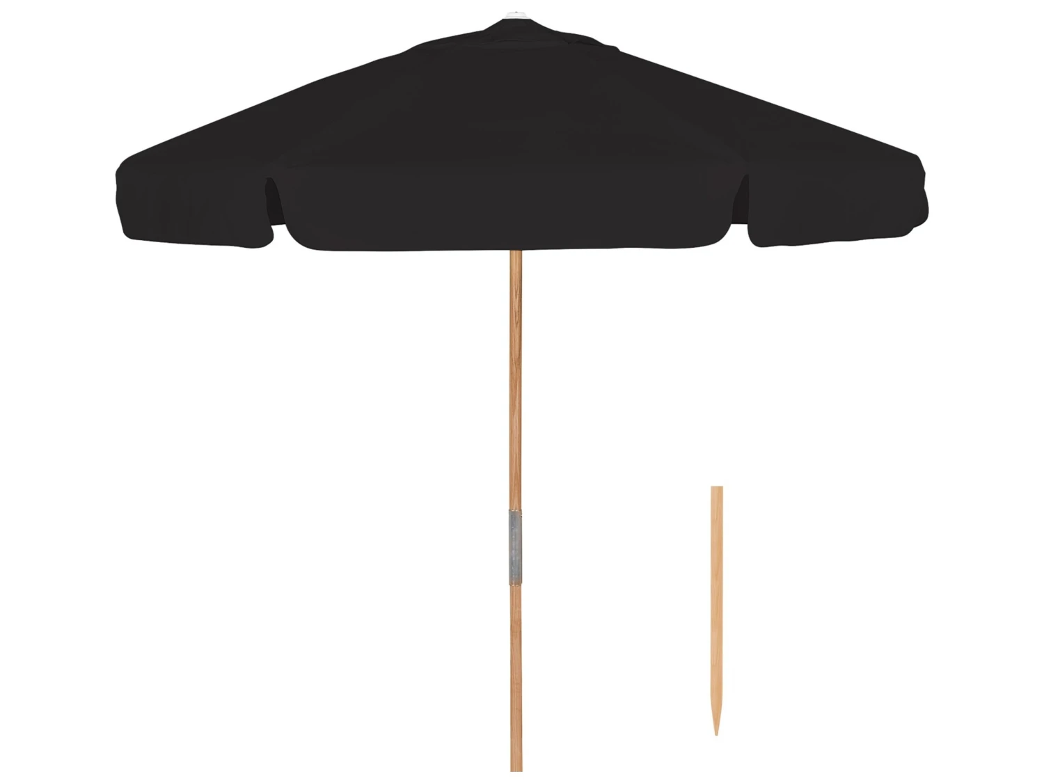 Fiberbuilt Umbrellas Quick Ship Beach QUICK SHIP 7.5 Foot Wide Push Up Lift Umbrella - Image 5