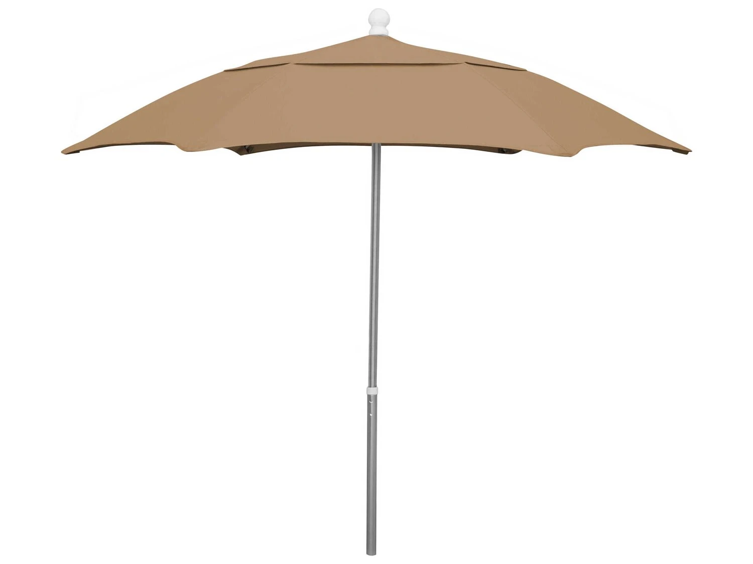 Fiberbuilt Umbrellas Home 7.5' Push Up Lift No Tilt Umbrella