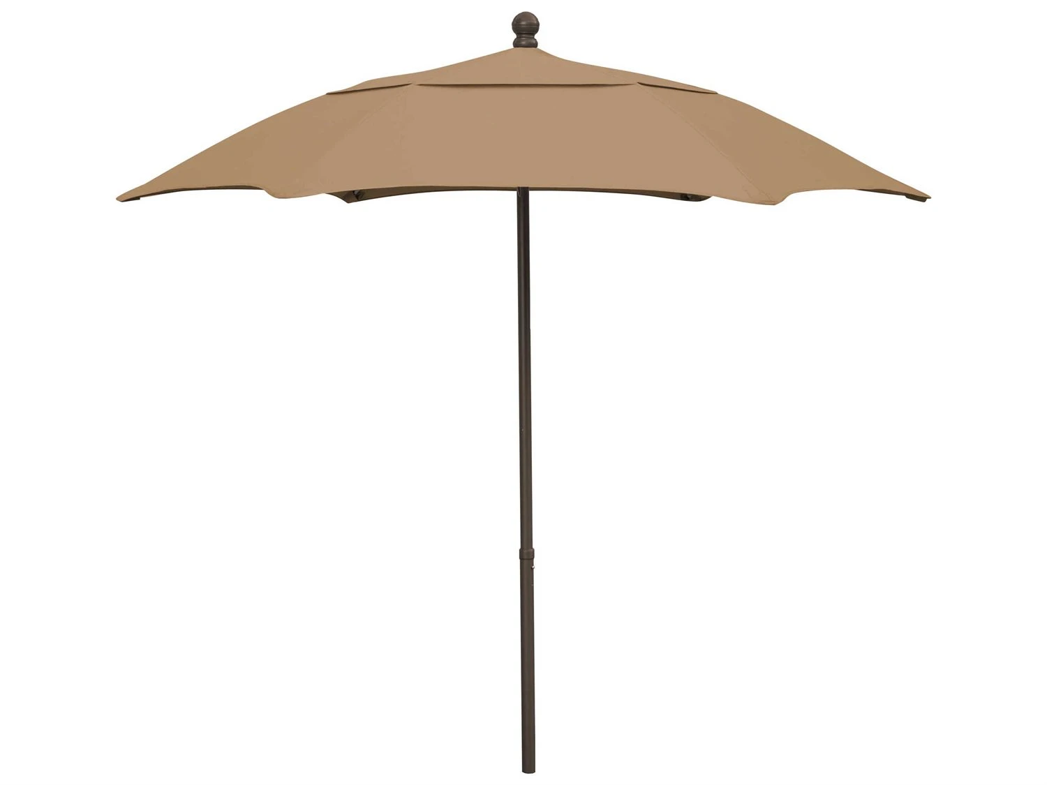 Fiberbuilt Umbrellas Home 7.5' Push Up Lift No Tilt Umbrella - Image 7