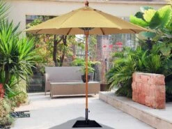 Fiberbuilt Bridgewater FiberTeak 9' Octagon Wood Umbrella
