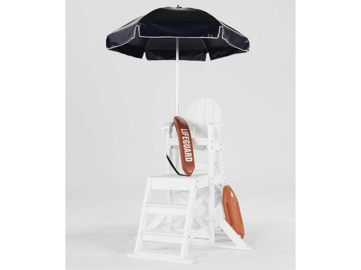 Frankford Lifeguard Custom Aluminum Silver Anodized 6.5 Foot Wide Hexagon Manual Lift Umbrella - Steel Ribs - Image 6