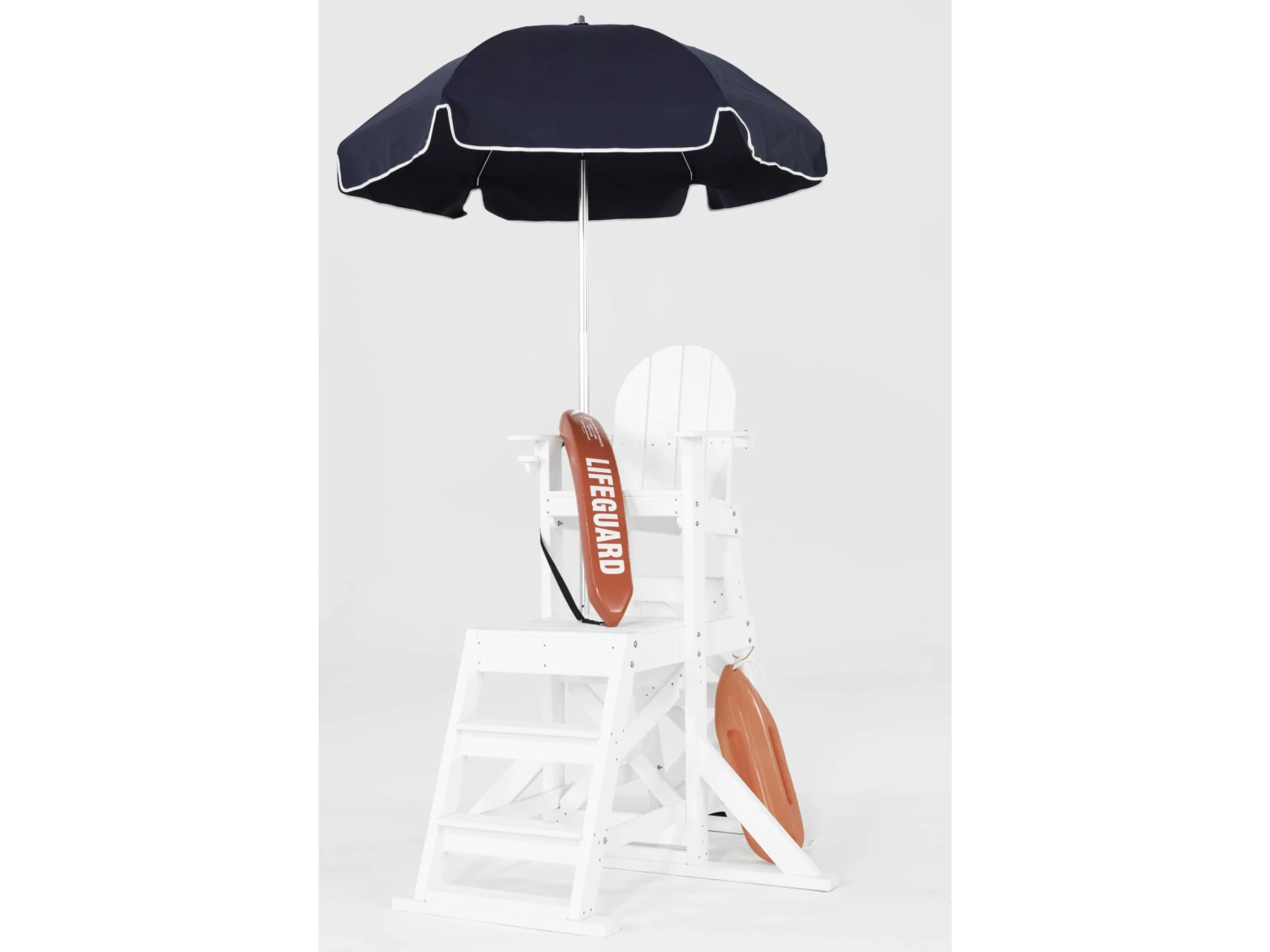 Frankford Lifeguard Custom Aluminum Silver Anodized 6.5 Foot Wide Hexagon Manual Lift Umbrella - Steel Ribs - Image 7