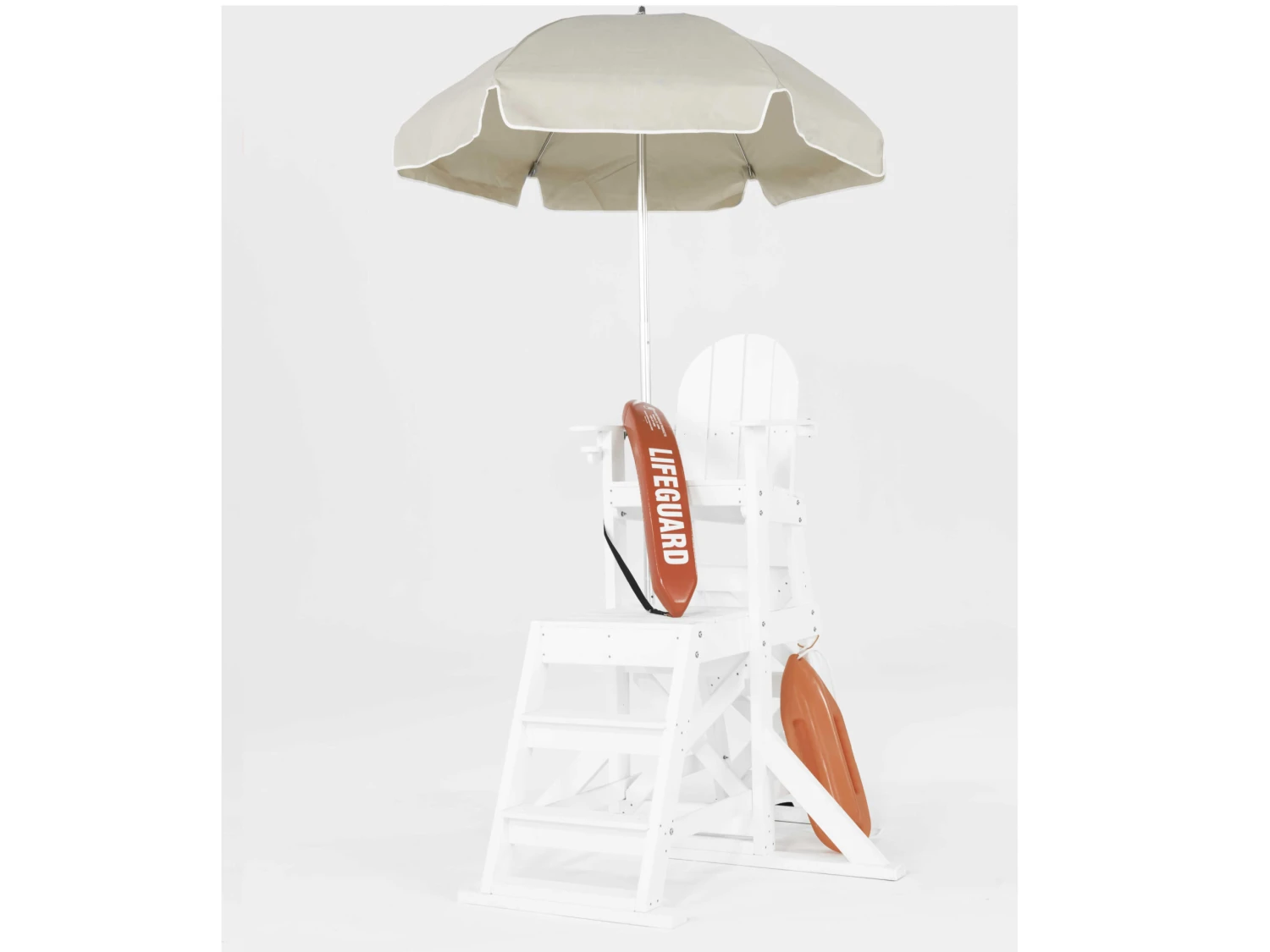 Frankford Lifeguard Custom Aluminum Silver Anodized 6.5 Foot Wide Hexagon Manual Lift Umbrella - Steel Ribs - Image 9