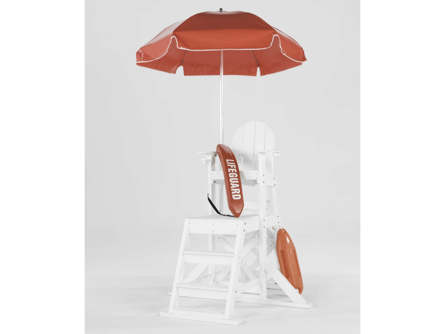Frankford Lifeguard Custom Aluminum Silver Anodized 6.5 Foot Wide Hexagon Manual Lift Umbrella - Steel Ribs - Image 3