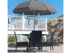 Frankford Quick Ship Catalina Fiberglass 7.5 Foot Wide Octagon Manual Lift Umbrella