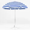 Frankford Catalina Fiberglass 7.5 Foot Wide Octagon Manual Lift Umbrella - Nonstocked Striped Fabric