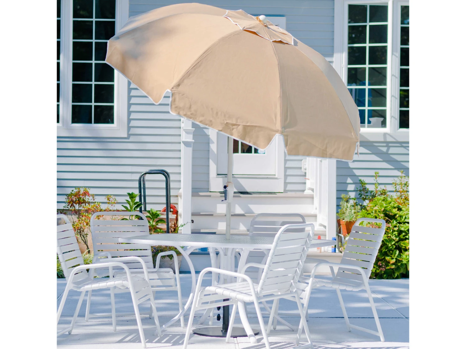 Frankford Catalina Custom Fiberglass 7.5 Foot Wide Octagon Crank / Tilt Umbrella - Image 18