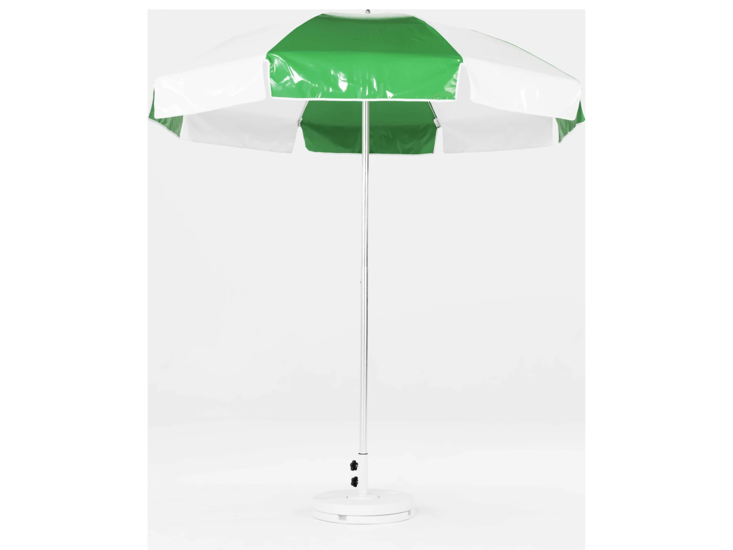 Frankford Quick Ship Laurel Steel Silver Anodized 7.5 Foot Wide Octagon Umbrella - Image 3