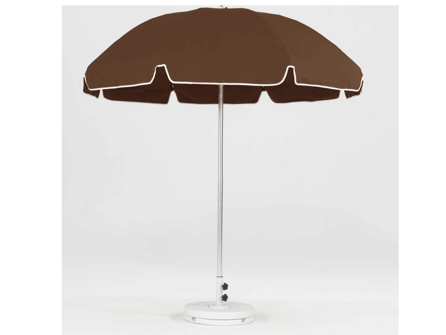 Frankford Quick Ship Laurel Steel Silver Anodized 7.5 Foot Wide Octagon Umbrella - Image 4