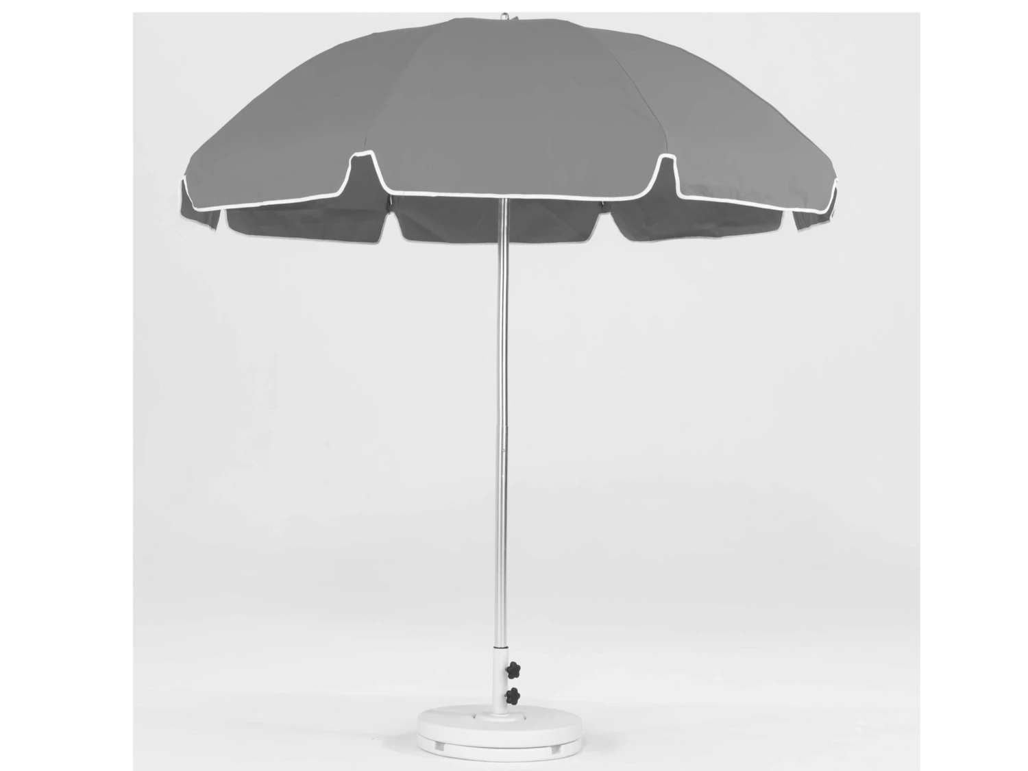 Frankford Quick Ship Laurel Steel Silver Anodized 7.5 Foot Wide Octagon Umbrella - Image 7