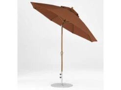 Frankford Monterey Custom Market Fiberglass 9 Foot Wide Octagon Crank Auto Tilt Umbrella