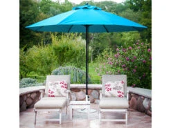 Frankford Quick Ship Monterey Market Fiberglass 11 Foot Wide Octagon Pulley Lift Umbrella