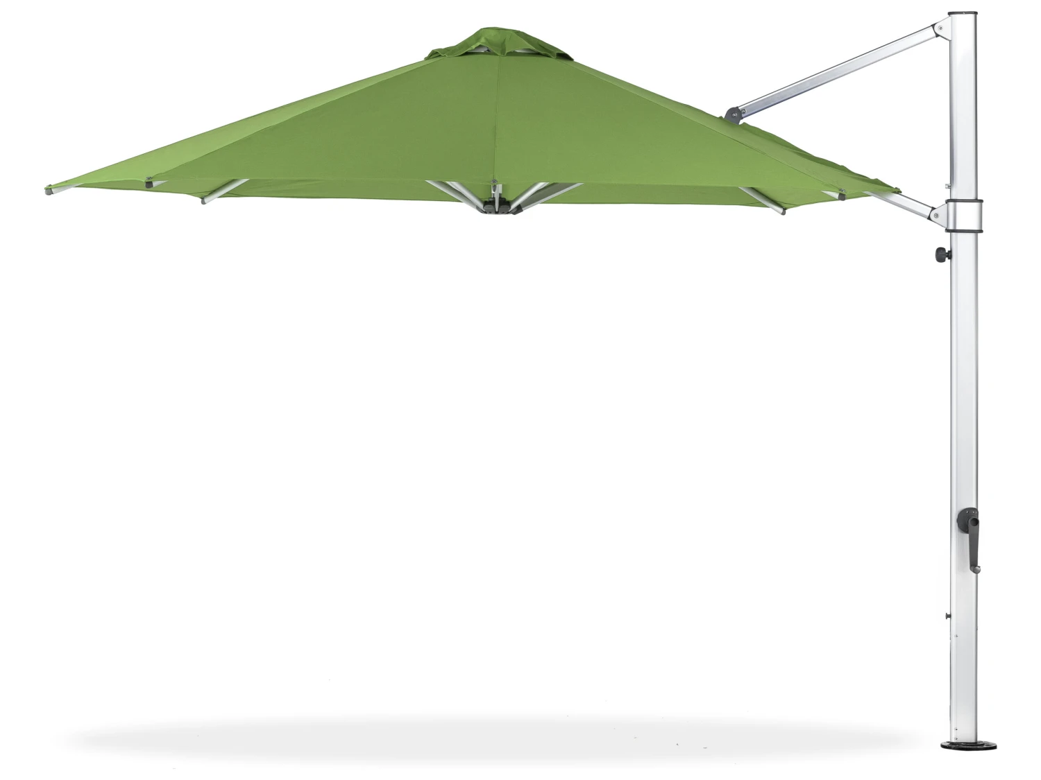 Frankford Aurora Custom Cantilever Fiberglass Brushed Silver 13' Foot Octagon Crank Lift Infinity Tilt Umbrella - Image 10