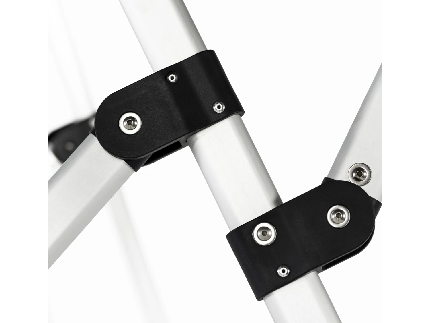 Frankford Aurora Stripe Cantilever Fiberglass Brushed Silver 13 Foot Octagon Crank Lift Infinity Tilt Umbrella - Image 7