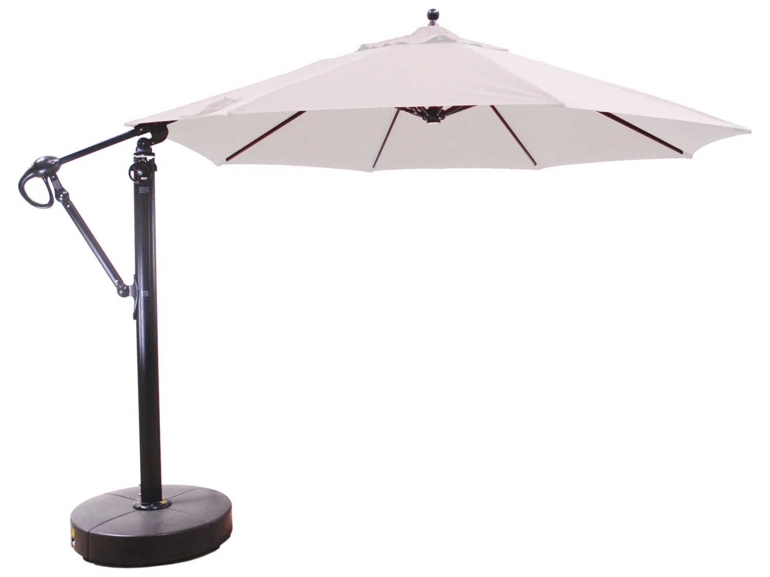 Galtech Quick Ship Cantilever Aluminum 11 Foot Octagon Easy Lift Offset Umbrella - Image 11