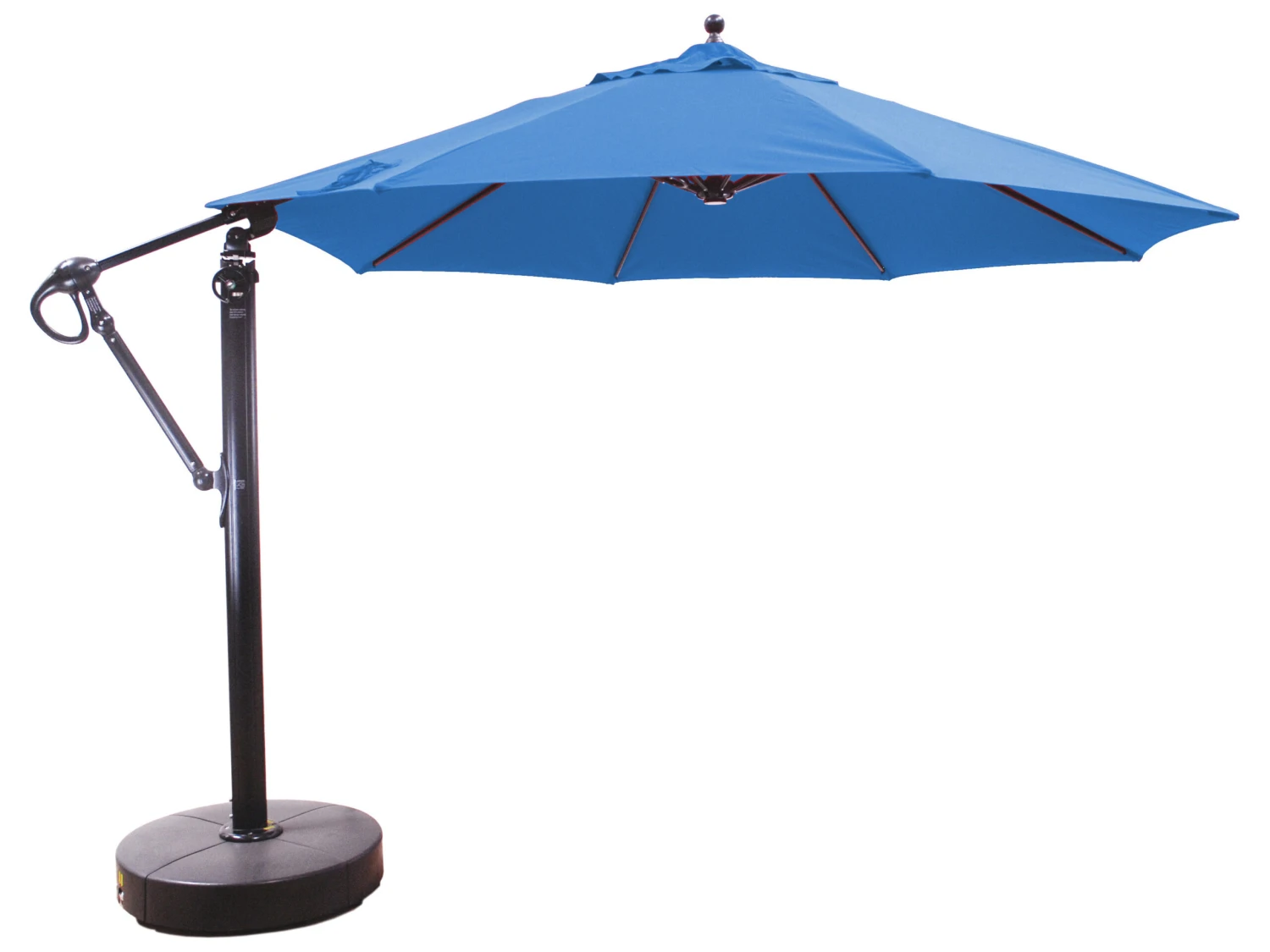 Galtech Quick Ship Cantilever Aluminum 11 Foot Octagon Easy Lift Offset Umbrella - Image 12