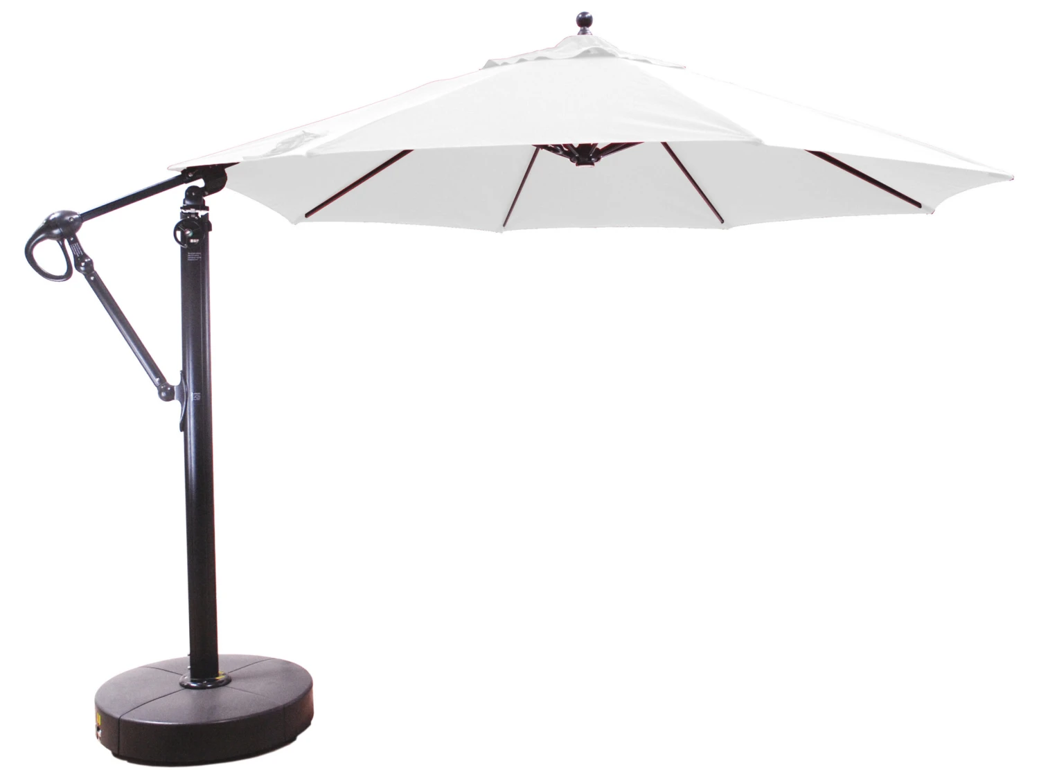 Galtech Quick Ship Cantilever Aluminum 11 Foot Octagon Easy Lift Offset Umbrella - Image 13