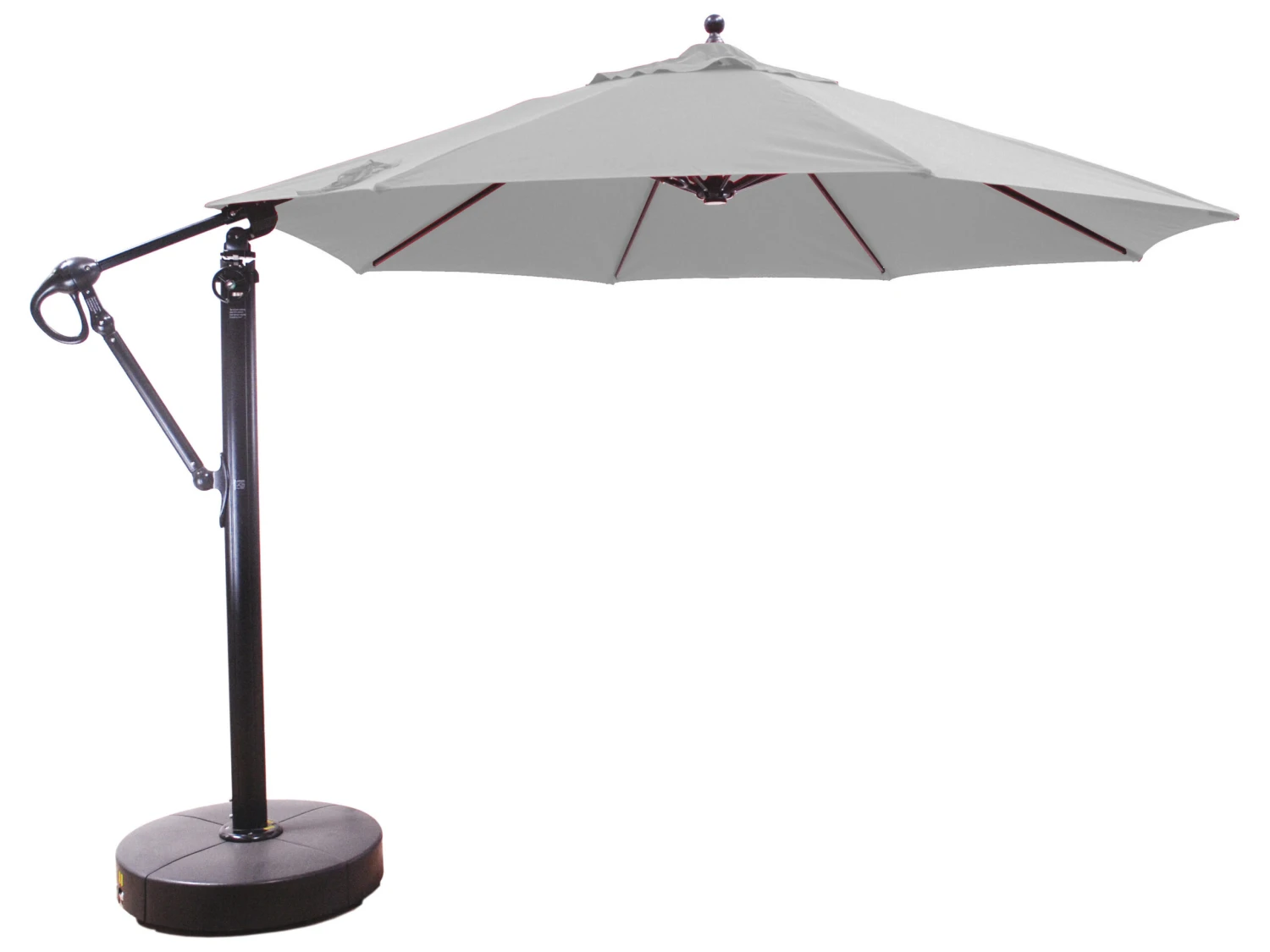 Galtech Quick Ship Cantilever Aluminum 11 Foot Octagon Easy Lift Offset Umbrella - Image 14