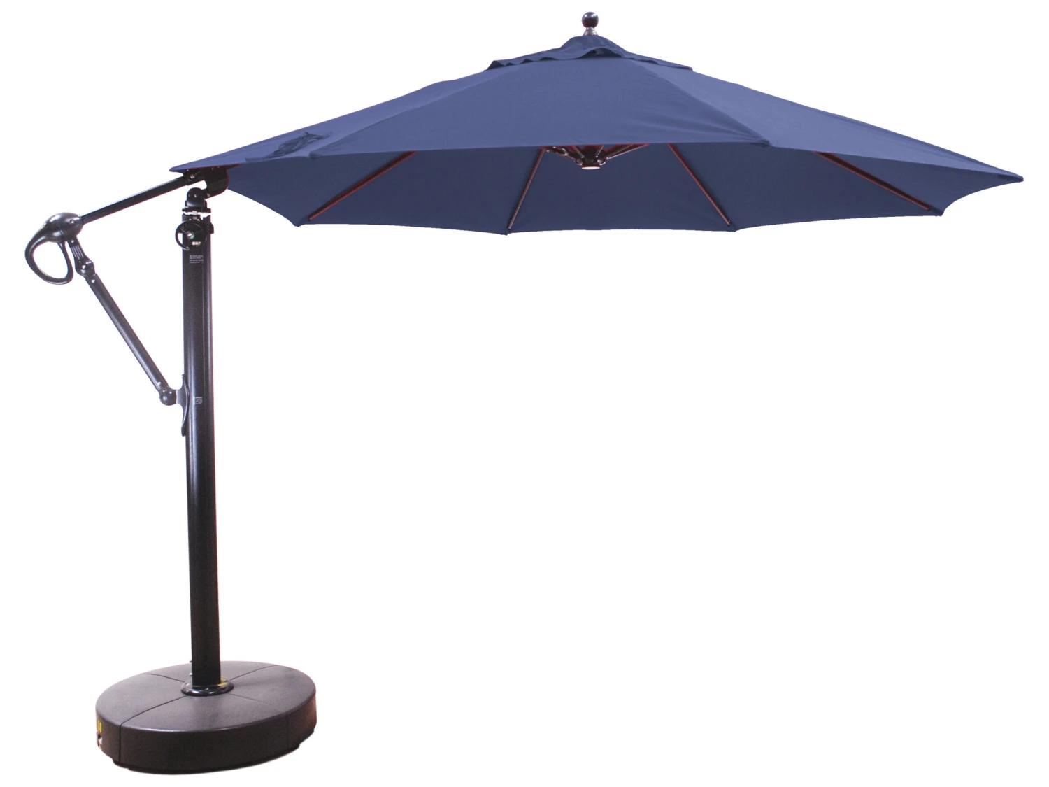 Galtech Quick Ship Cantilever Aluminum 11 Foot Octagon Easy Lift Offset Umbrella - Image 16