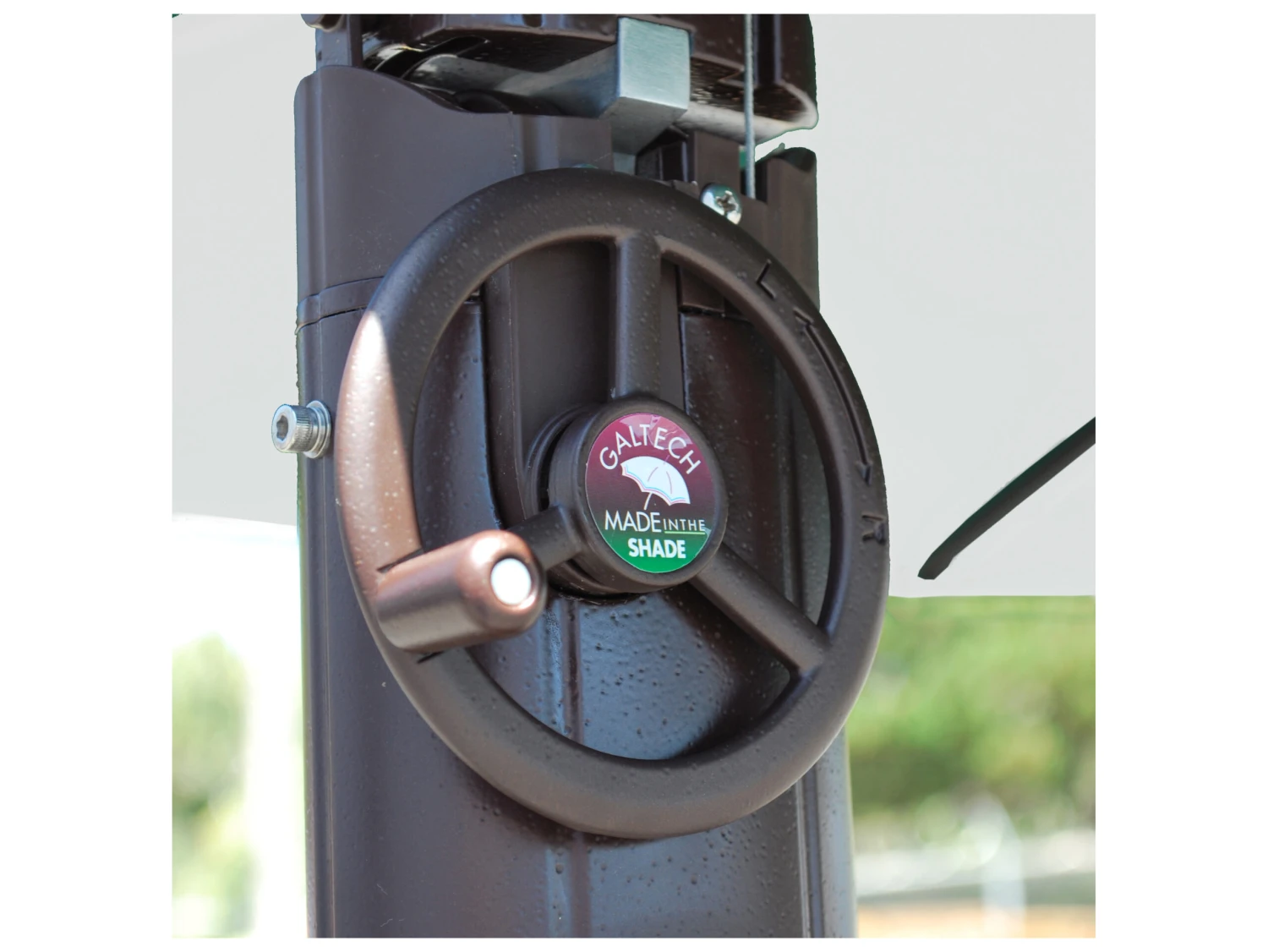 Galtech Quick Ship Cantilever Aluminum 11 Foot Octagon Easy Lift Offset Umbrella - Image 2