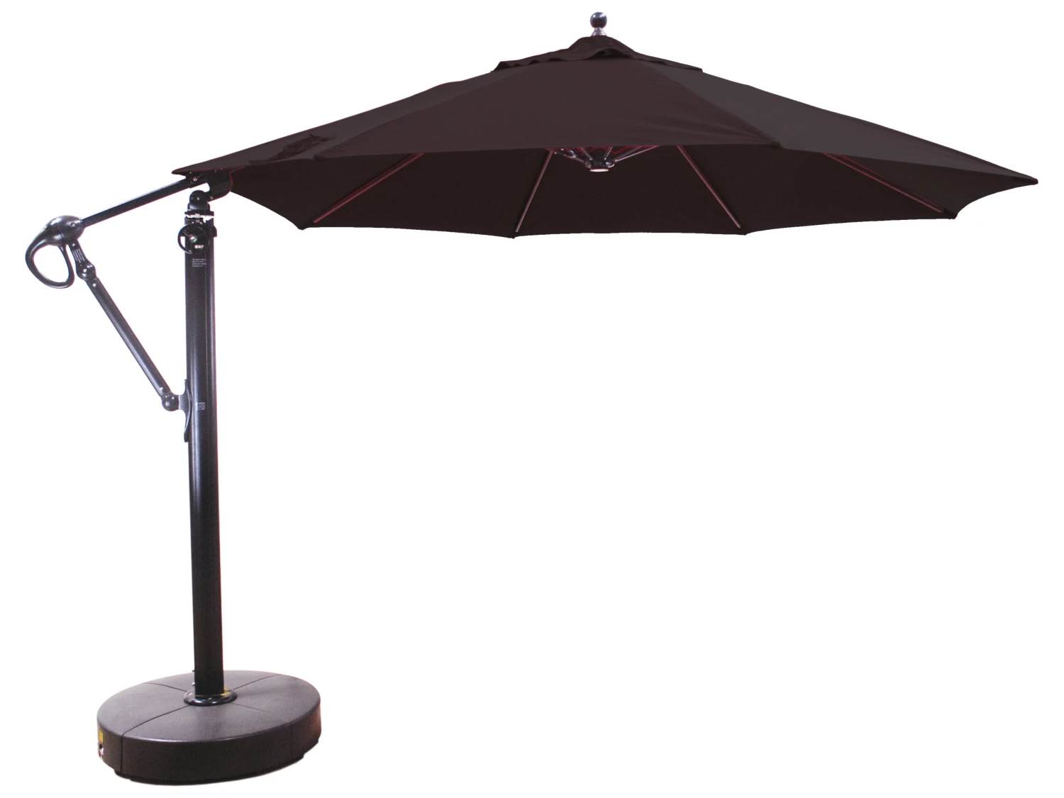 Galtech Quick Ship Cantilever Aluminum 11 Foot Octagon Easy Lift Offset Umbrella - Image 6